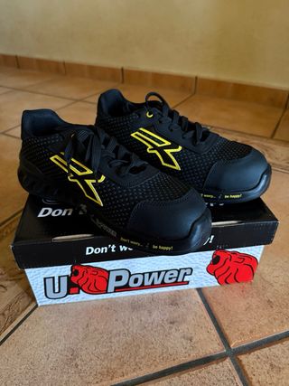 Calzado de seguridad U Power Matt Negro/Amarillo