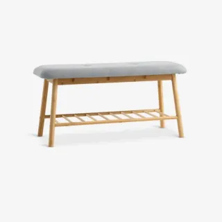 Banco zapatero Jysk tela y madera