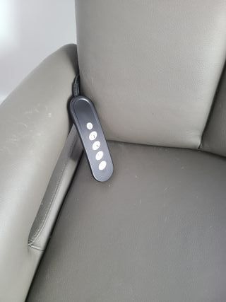 Sillón relax giratorio de piel