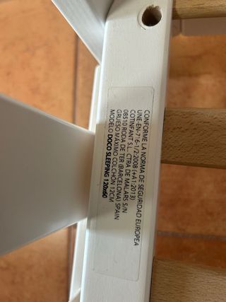 Cuna colecho Doco sleeping 120x60 cm