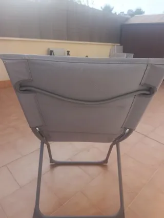 Hamaca gris terraza 3 posiciones