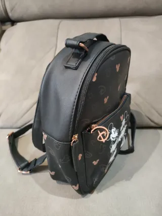 Mochila Disney Mickey y Minnie Negra