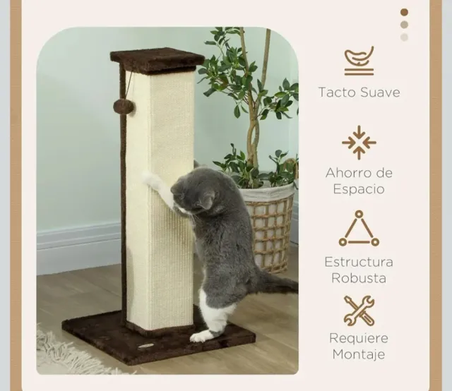 Árbol rascador para gatos de sisal