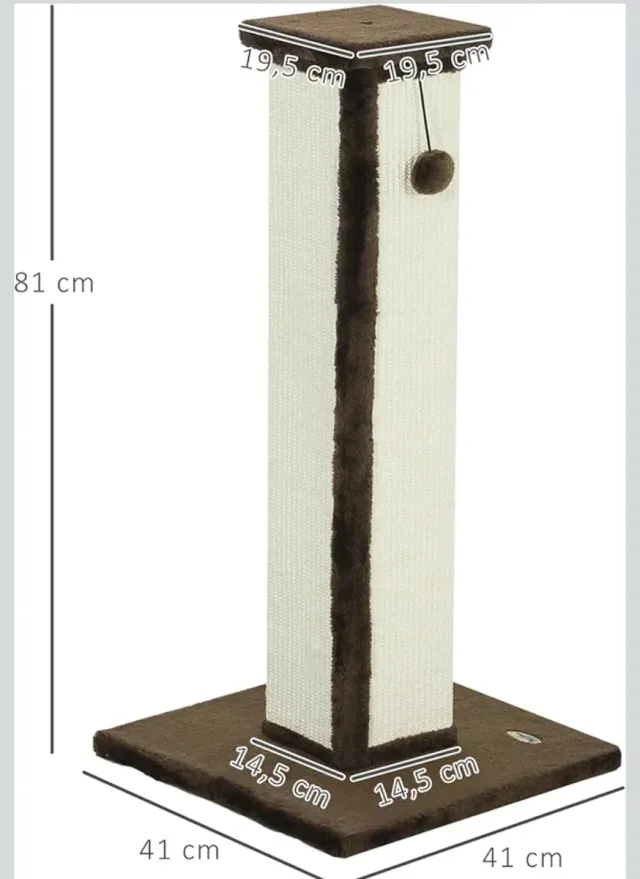 Árbol rascador para gatos de sisal