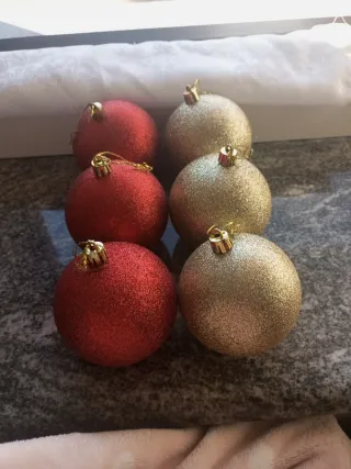 Palline di Natale Rosse e Oro