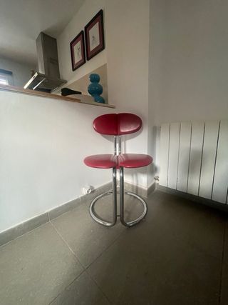 2 Sillas Italianas Años 70 Rojas