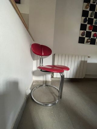 2 Sillas Italianas Años 70 Rojas