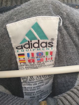 Sudadera Adidas Equipment Vintage 90s Gris