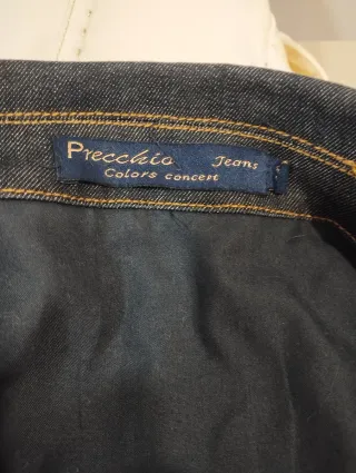 Cazadora vaquera Picchio azul con cremalleras