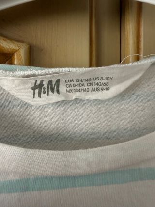 Maglietta H&M bambina cuore glitter 8-10 anni