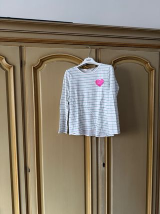 Maglietta H&M bambina cuore glitter 8-10 anni