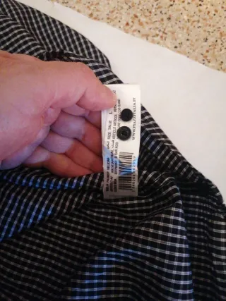 Camicia uomo a quadri taglia L