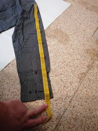 Camicia uomo a quadri taglia L