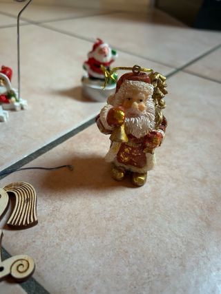 Set 7 Addobbi Natalizi plastica, Plastica, Legno