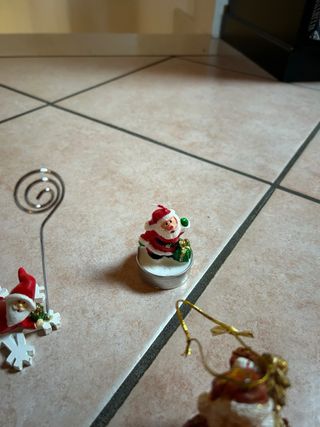 Set 7 Addobbi Natalizi plastica, Plastica, Legno