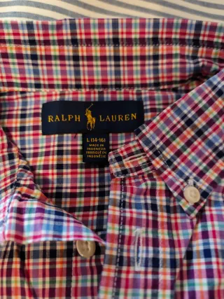 Camisa Ralph Lauren cuadros multicolor