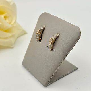 Pendientes de oro 14kt con circonitas