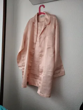 Pijama satén rosa talla 42