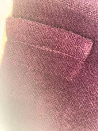 Chaqueta blazer mujer suave cálida color uva