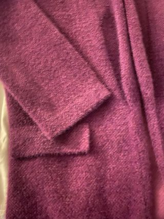 Chaqueta blazer mujer suave cálida color uva