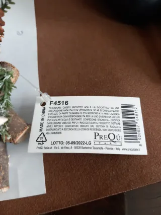 Centrotavola Natale Vetro Legno