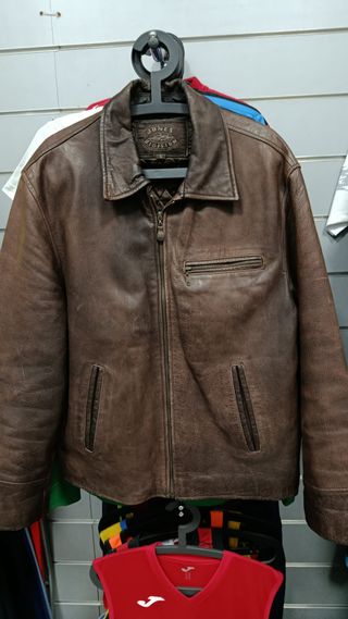 Chaqueta Piel Jones Division Talla L Marrón