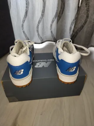 New Balance 550 Blanco y Azul