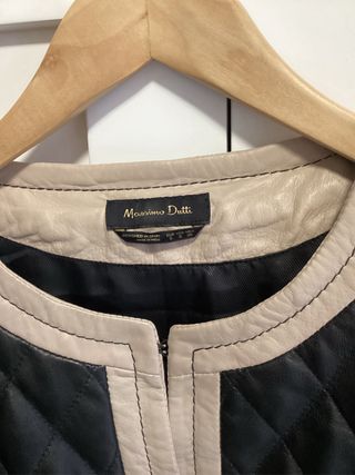 Chaqueta Massimo Dutti Piel Acolchada