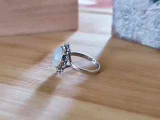 Anillo Plata Ley Piedra Luna