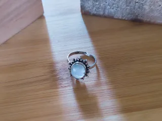 Anillo Plata Ley Piedra Luna