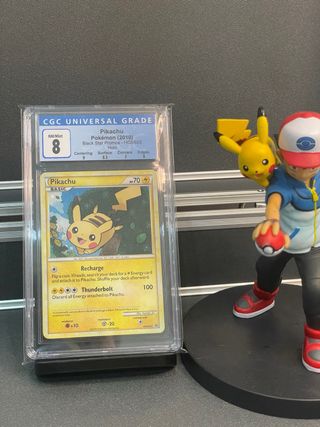 Carta Pikachu Pokémon CGC 8 NM/Mint