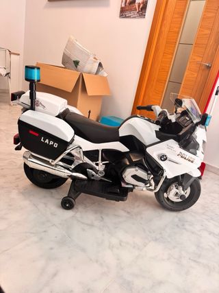 Moto Policía BMW Eléctrica Infantil