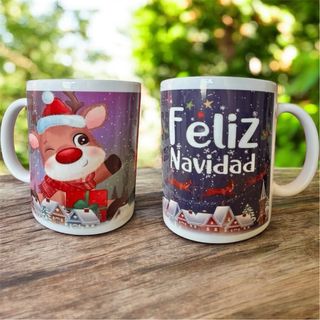 Taza cerámica personalizada Navidad