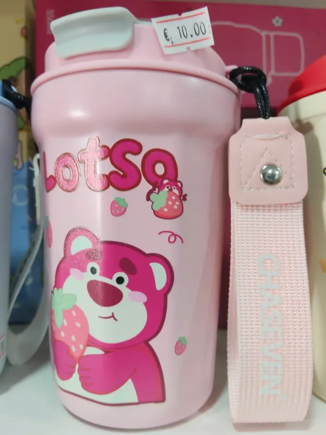 Tazas termo Sanrio, Shin Chan, Stitch, Lotso