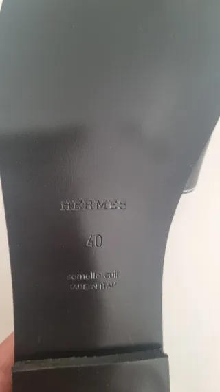 Sandalias Hermès Oran Negras