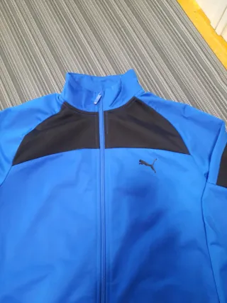 Sudadera Puma Azul y Negra Talla 15-16