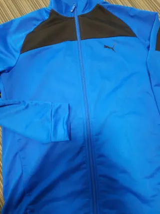 Sudadera Puma Azul y Negra Talla 15-16