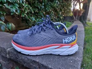 Scarpe Hoka Unisex Taglia 41 1/3 Grigio Arancio