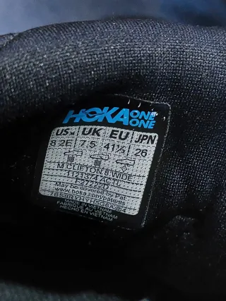 Scarpe Hoka Unisex Taglia 41 1/3 Grigio Arancio