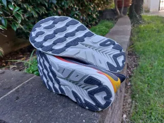 Scarpe Hoka Unisex Taglia 41 1/3 Grigio Arancio