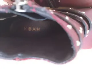 Botines Koah Piel Granate Talla 36