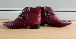 Botines Koah Piel Granate Talla 36