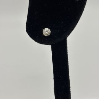 Pendientes de oro blanco 18kt con diamantes