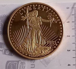 Moneda Reproducción 20 dólares año 1933