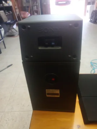 Altavoces Sony Negros (Juego)