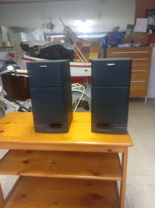 Altavoces Sony Negros (Juego)
