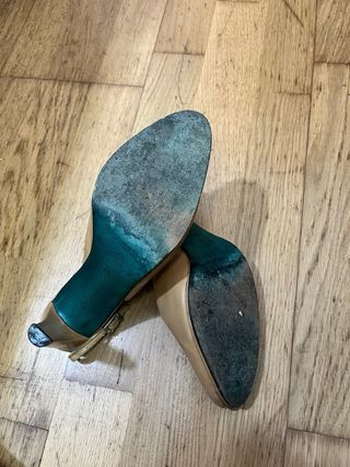 Tacones Farrutx Piel Beigee