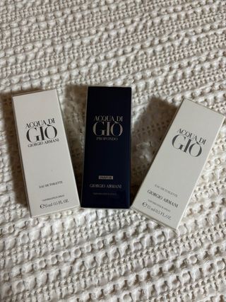 Lote 3 Acqua di Gio Caballero Giorgio Armani