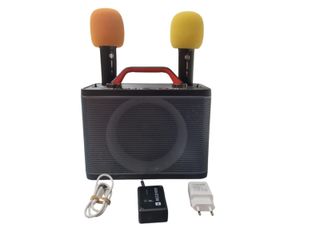 ALTAVOZ KARAOKE BLUETOOTH MAILANGSHI + 2 MICROFONOS + RECPETOR +CARGADOR