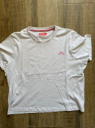 Pijama Kappa Mujer 2 Piezas Talla XL Blanco Rosa